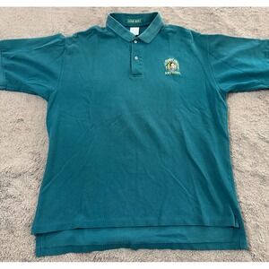 Sloppy Joe's Key West Polo Shirt Mens XL Green Outer Bank Made in USA Vintage